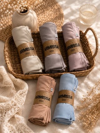Hijab di ottima qualità beige e rosa