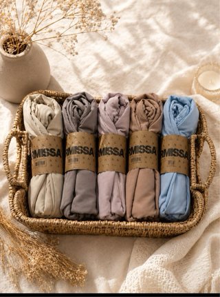Hijab di ottima qualità beige e rosa