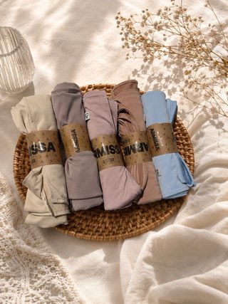 Hijab di ottima qualità beige e rosa