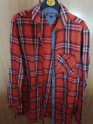 Camisa Tommy Hilfiger cuadros niña T16