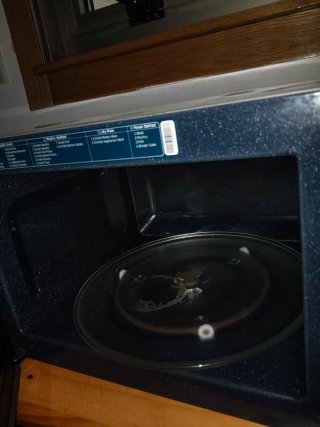 Microondas   Samsung Negro( algo rayado)