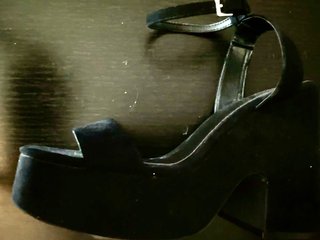 Sandalias negras plataforma ancho