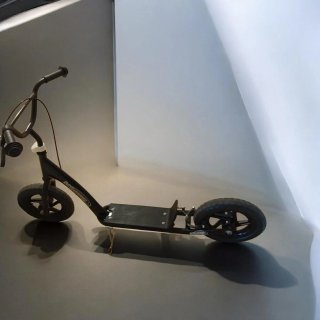 Patinete Negro Ruedas Grandes