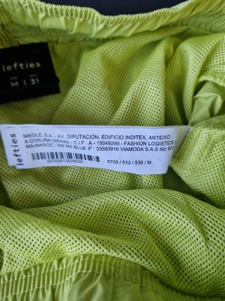 Bañador Lefties Verde Lima Hombre Talla M