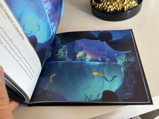 libro de arte del videojuego ori will wips