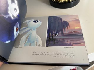 libro de arte del videojuego ori will wips