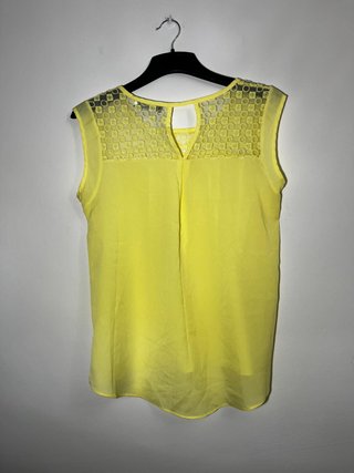 Blusa amarilla bordada Menglu Fashion Talla L