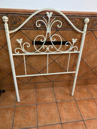 2 Cabeceros Hierro Forjado Blanco