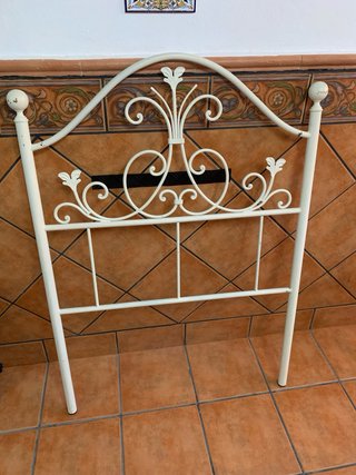 2 Cabeceros Hierro Forjado Blanco