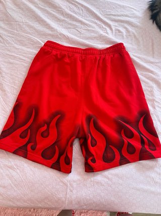 Pantaloncini Rossi Athletes con Fiamme (2)