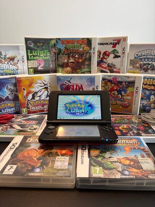 Nintendo 3DS XL Rossa + 15 Giochi