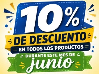 10% de descuento en junio
