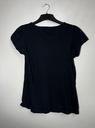 Blusa New Saks L con volantes y pedrería