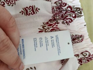 Pantalón fino estampado verano