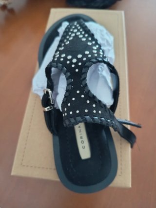 Sandalias Corina Negras Talla 38 nuevas