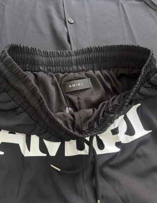 Conjunto Amiri Negro Camisa y Pantalón Corto