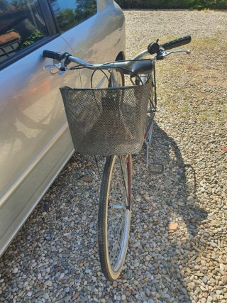Bicicleta urbana con cesta