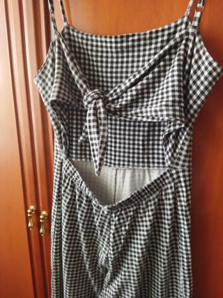 Mono Vichy Negro y Blanco