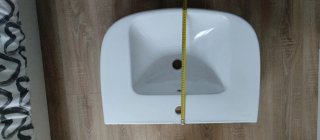 Lavabo de cerámica blanco