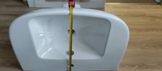 Lavabo de cerámica blanco