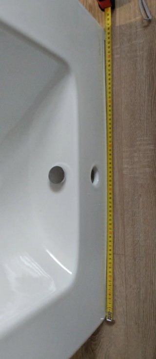 Lavabo de cerámica blanco
