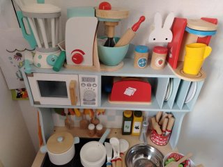Cocina de madera para niños New Clássic Toys más c