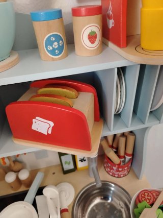 Cocina de madera para niños New Clássic Toys más c