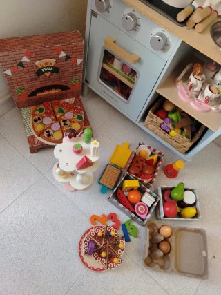 Cocina de madera para niños New Clássic Toys más c