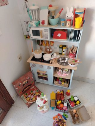 Cocina de madera para niños New Clássic Toys más c