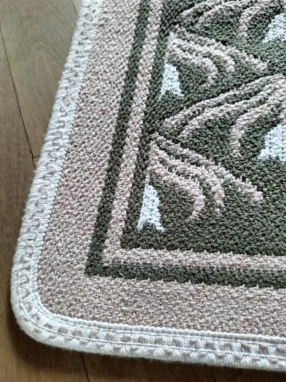 Tappeto bagno vintage floreale