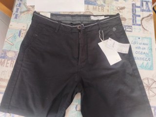 Pantalón Chino Negro Hombre Talla M