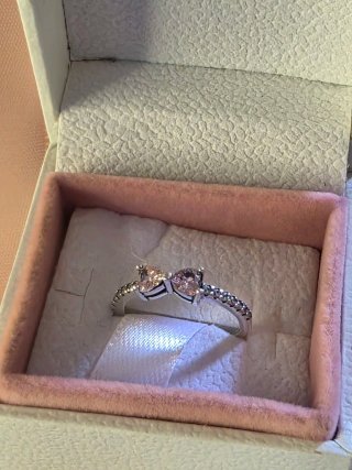 Anillo Pandora Lazo Rosa Plata