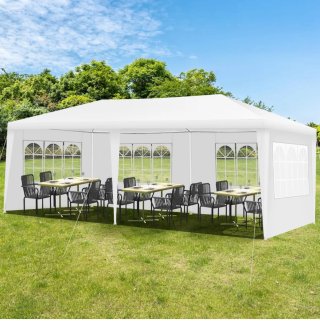 2 carpas impermeables blancas, con laterales