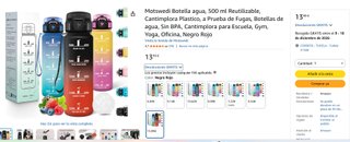 Lote 3 Botellas Agua 500ml