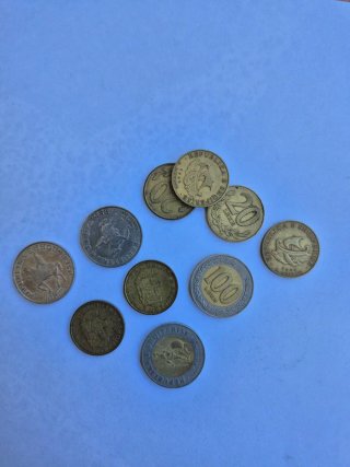 Colección de monedas de varios países