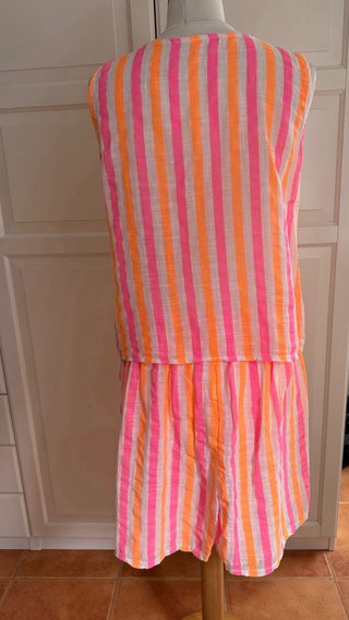 Conjunto chaleco y Pantalón Rayas