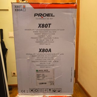 2 Altavoces Proel X80T Blancos Nuevos