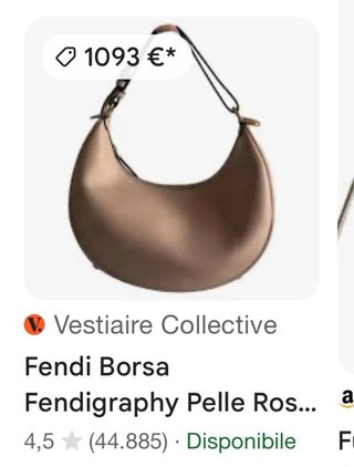 Borsa Fendi Marrone