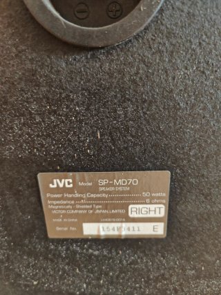 Altavoces JVC SP-MD70 Plata - En buen estado