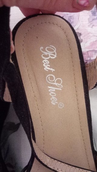 Zapatos de tacón de cuña negros