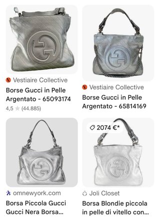 Borsa Gucci Argento