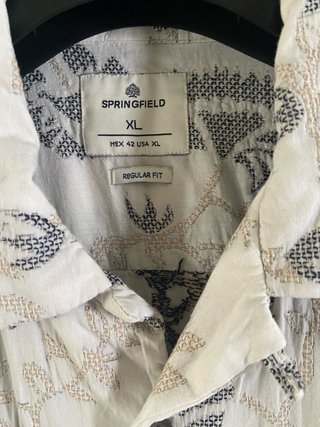 Camisa Springfield XL bordado floral