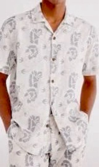 Camisa Springfield XL bordado floral