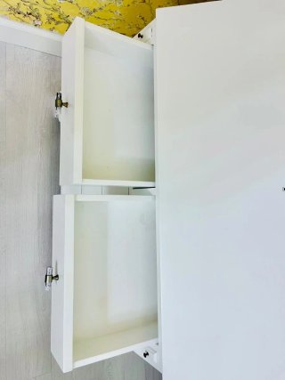 Mueble Escritorio Secreter Clásico Madera Blanco