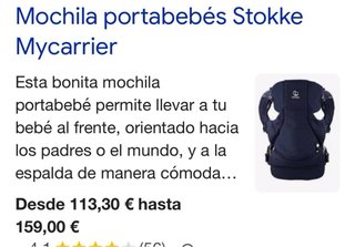 Mochila portabebés Stokke MyCarrier
