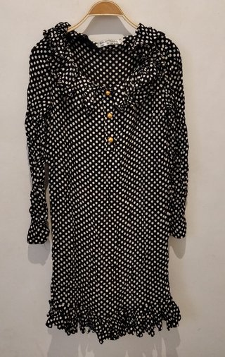 Vestido Balenciaga Paris Vintage Lunares
