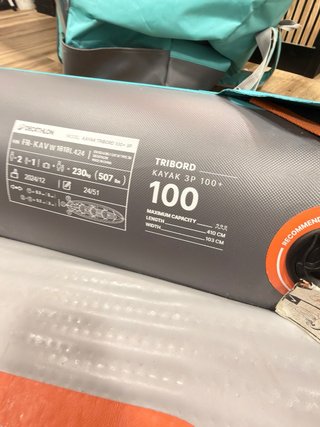 Kayak Hinchable Tribord 100 3 Plazas