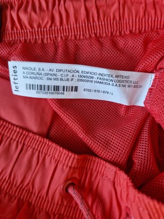 Bañador Lefties Rosa Salmón Hombre Talla M