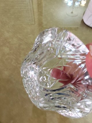 Cenicero Cristal Tallado Francés Años 70