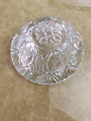 Cenicero Cristal Tallado Francés Años 70